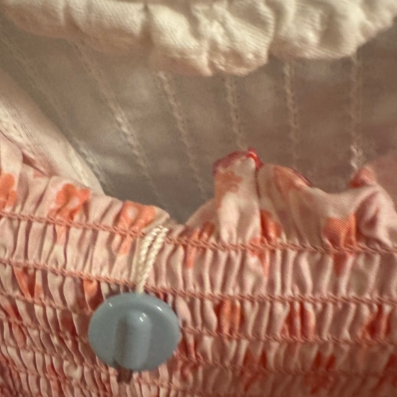 Hill House Pink & Red Mini Dress with Patterned Tie Straps - Picture 10 of 13